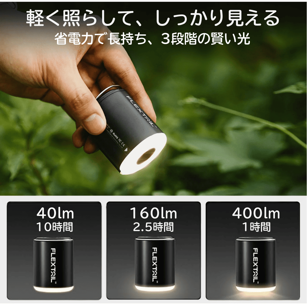TINY PUMP 2X　磁石・LED付き電動エアポンプ