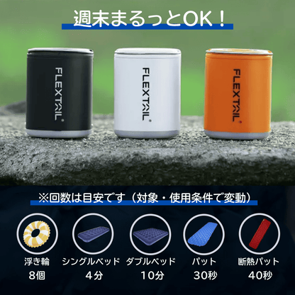 TINY PUMP 2X　磁石・LED付き電動エアポンプ