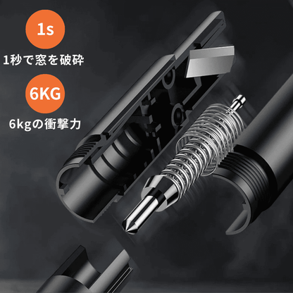 セーフティハンマー内蔵ベルトカッター(車載用)